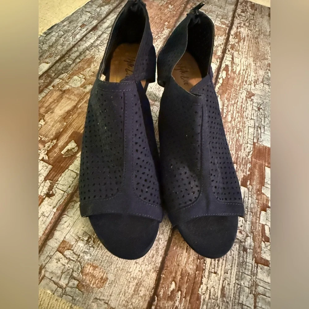 Style & Co. Navy Ankle Booties